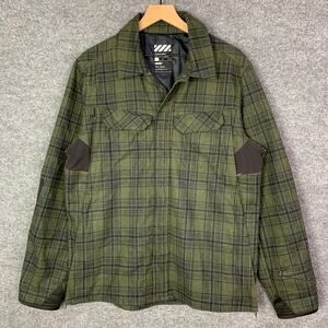 Viktos Men's Gunfighter Tactical Flannel Jacket Snap button - Large Wool Blend